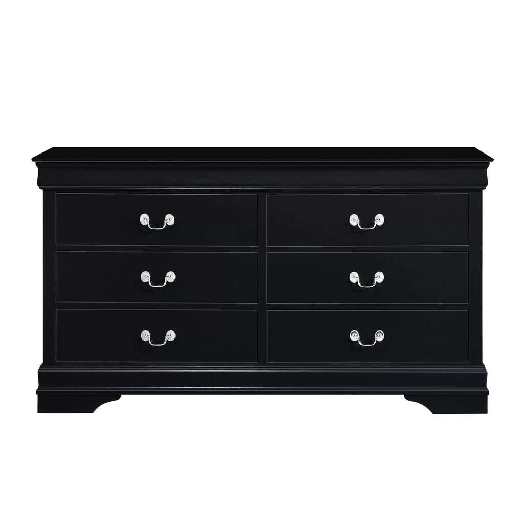 Black 6 Drawer Dresser A404346