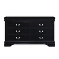 Black 6 Drawer Dresser A404346