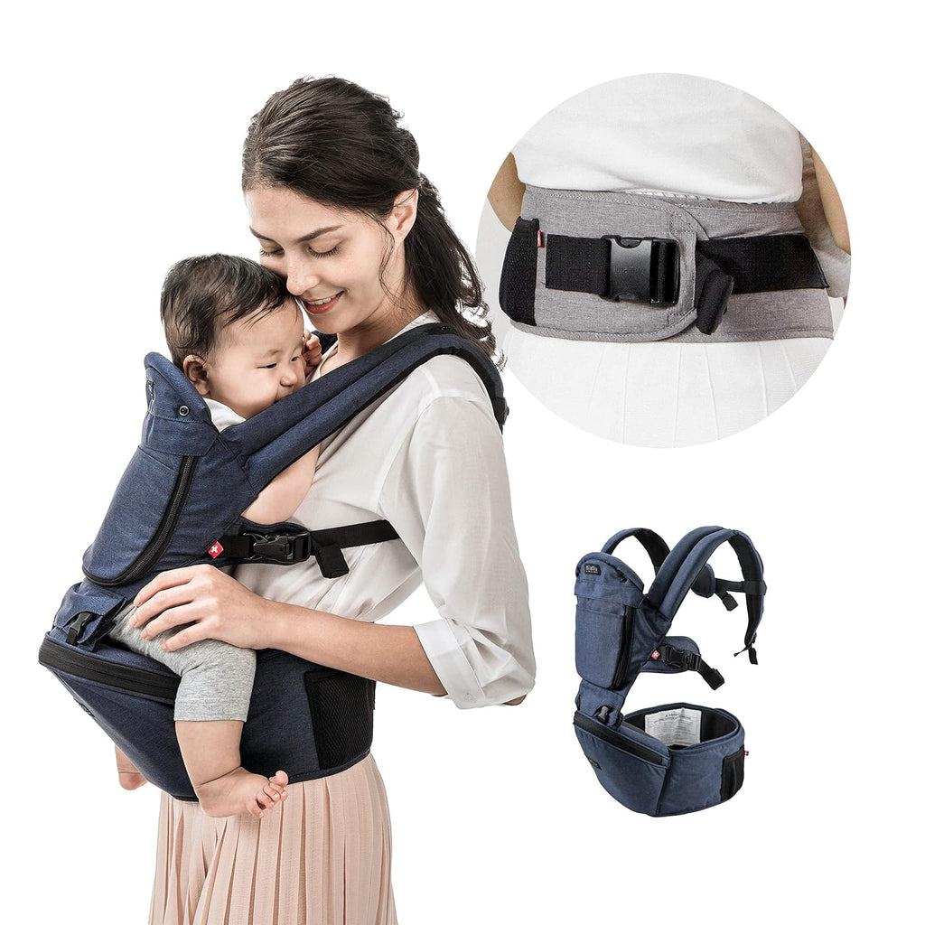 Dark Blue 6-in-1 Hip Seat Baby Carrier G516912