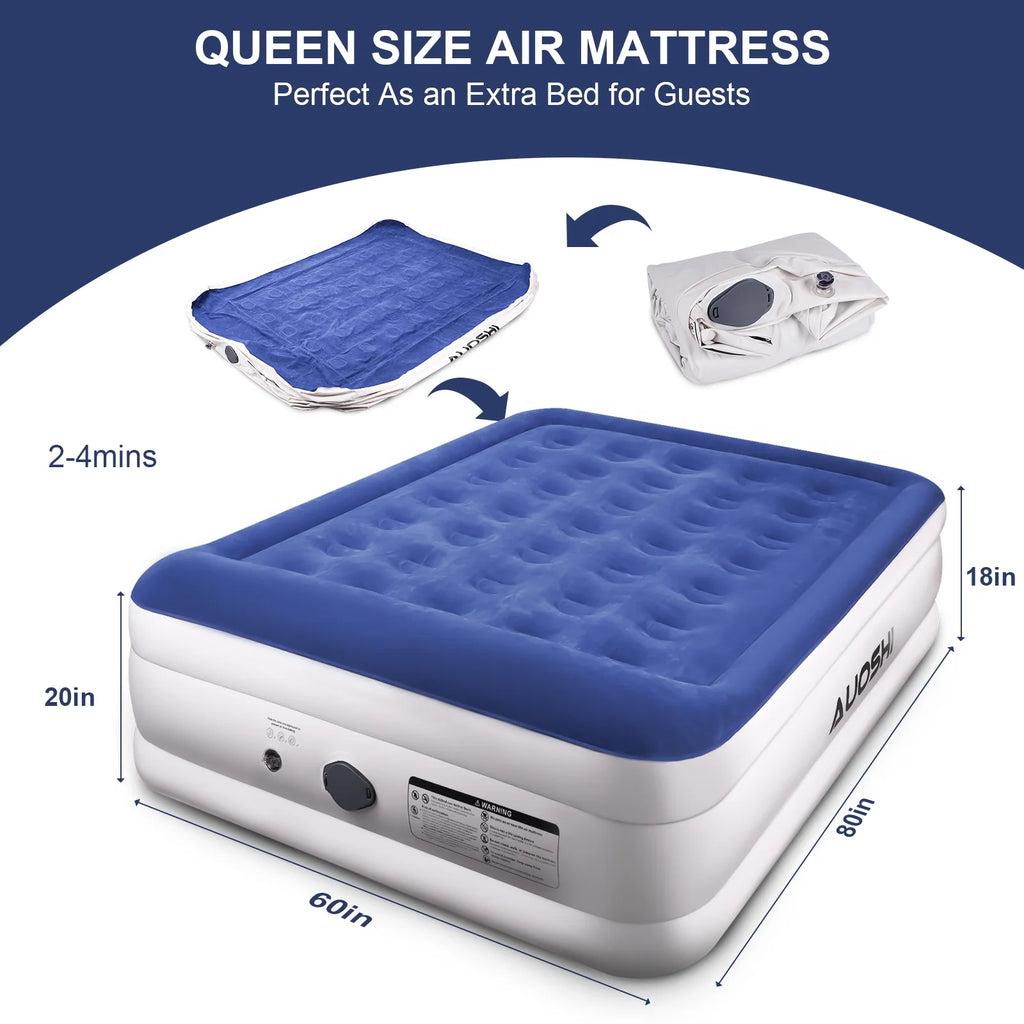 Queen Air Mattress with Built-in Pump L223