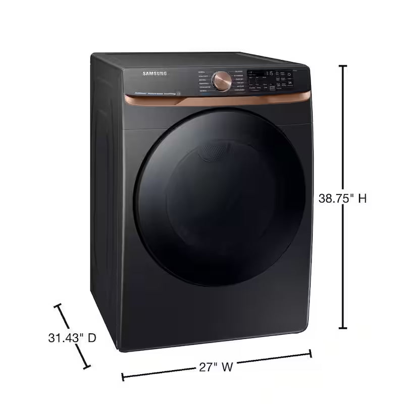7.5 cu. ft. Smart Gas Dryer in Brushed Black C3598