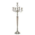 Tall Five Candle Silver Candelabra A5592