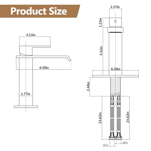 Tall Matte Black Vessel Sink Faucet X69148