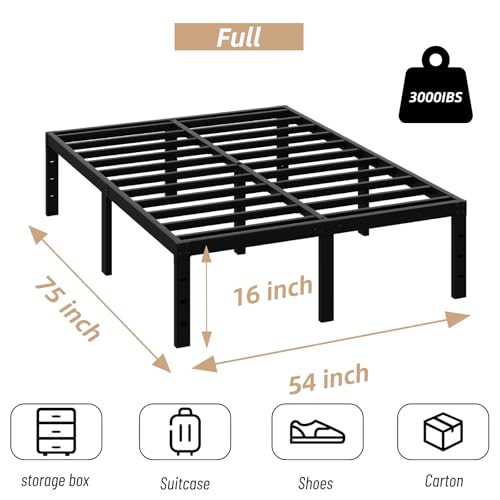 12 Inch Full Metal Bed Frame with Under Bed Storage E84220
