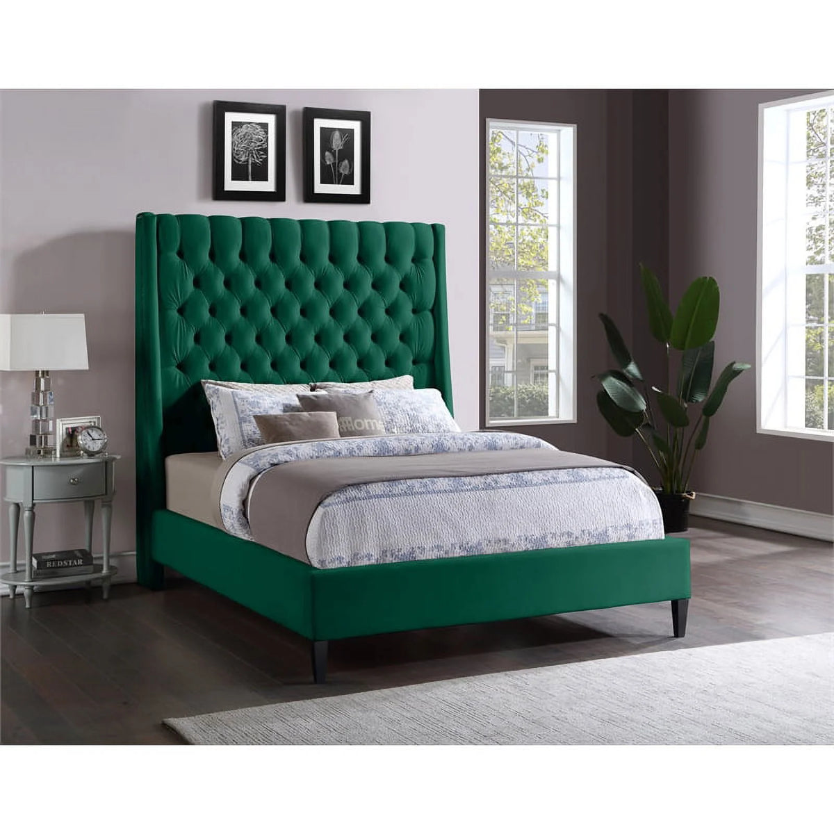Green Velvet Full Bed G468588