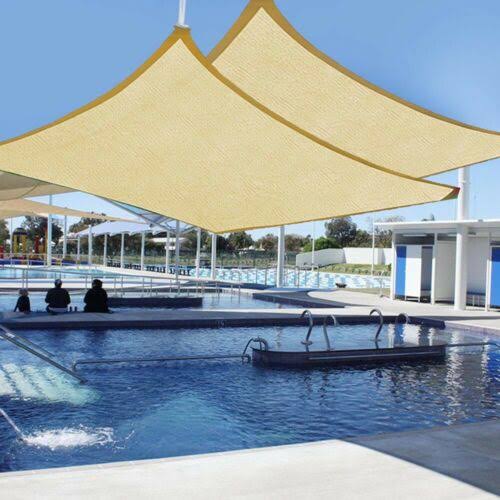 20 x 16 Sun Shade Sail Rectangle UV Blocking Canopy 2pcs Z84139