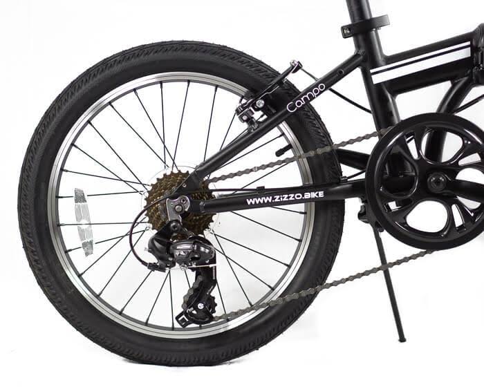 Yellow 7-Speed Aluminum Folding Bike F492