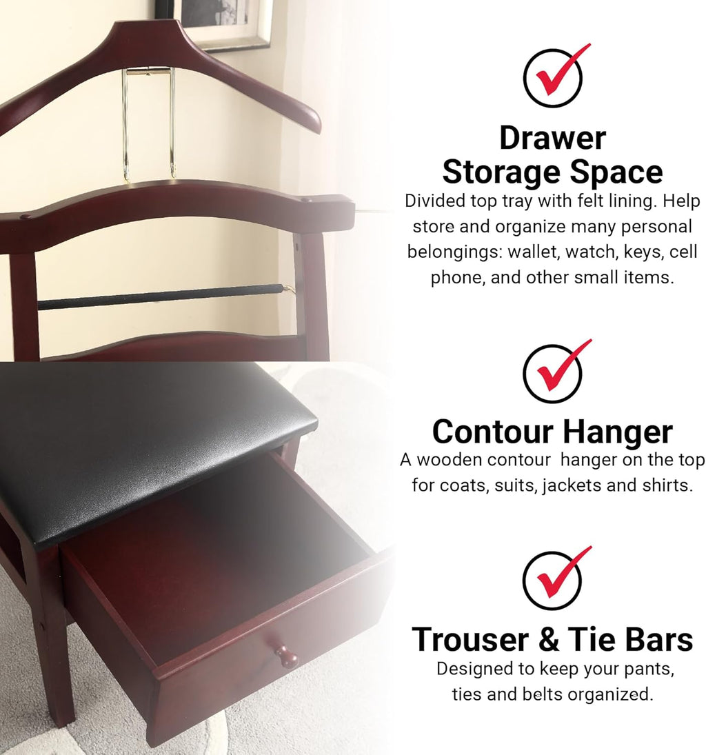 Mahogany Chair Valet X2159