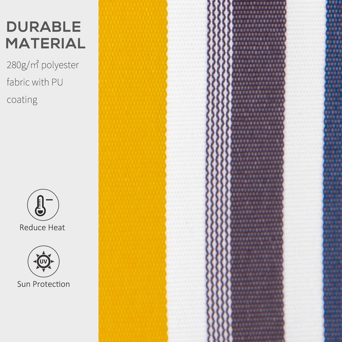 Retractable Patio Awning Sun Shade J65280