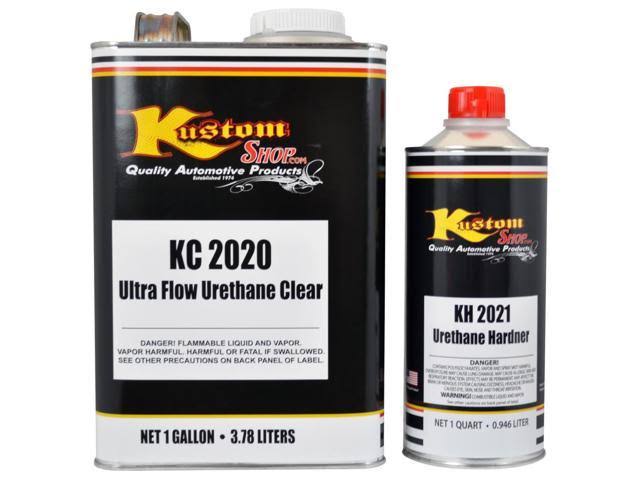 White Low VOC Urethane Basecoat Clearcoat Auto Paint Medium Gallon Kit B87576