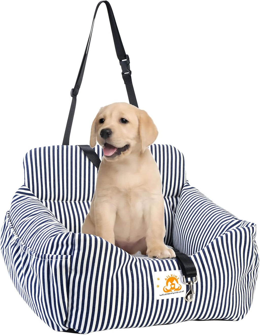 Dog Car Seat with Storage Pocket and Safety Leash A395