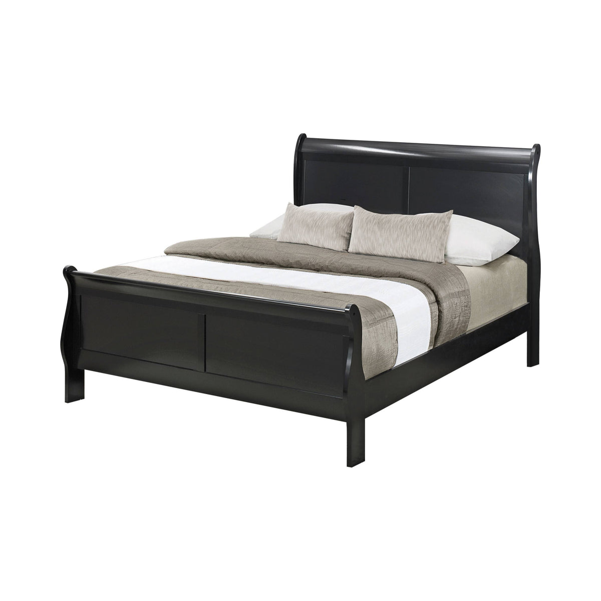 Twin Sleigh Bed Cappuccino O796