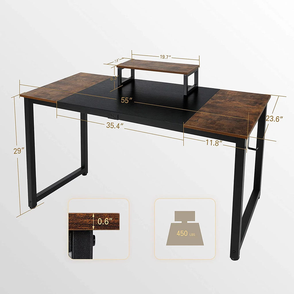 Computer Desk with Monitor Stand U9930