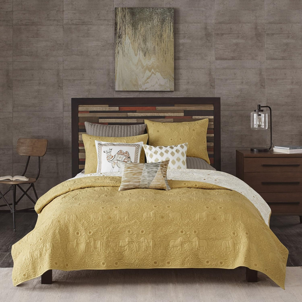 Navy 3 Piece Coverlet Mini Set, King/California King L54188