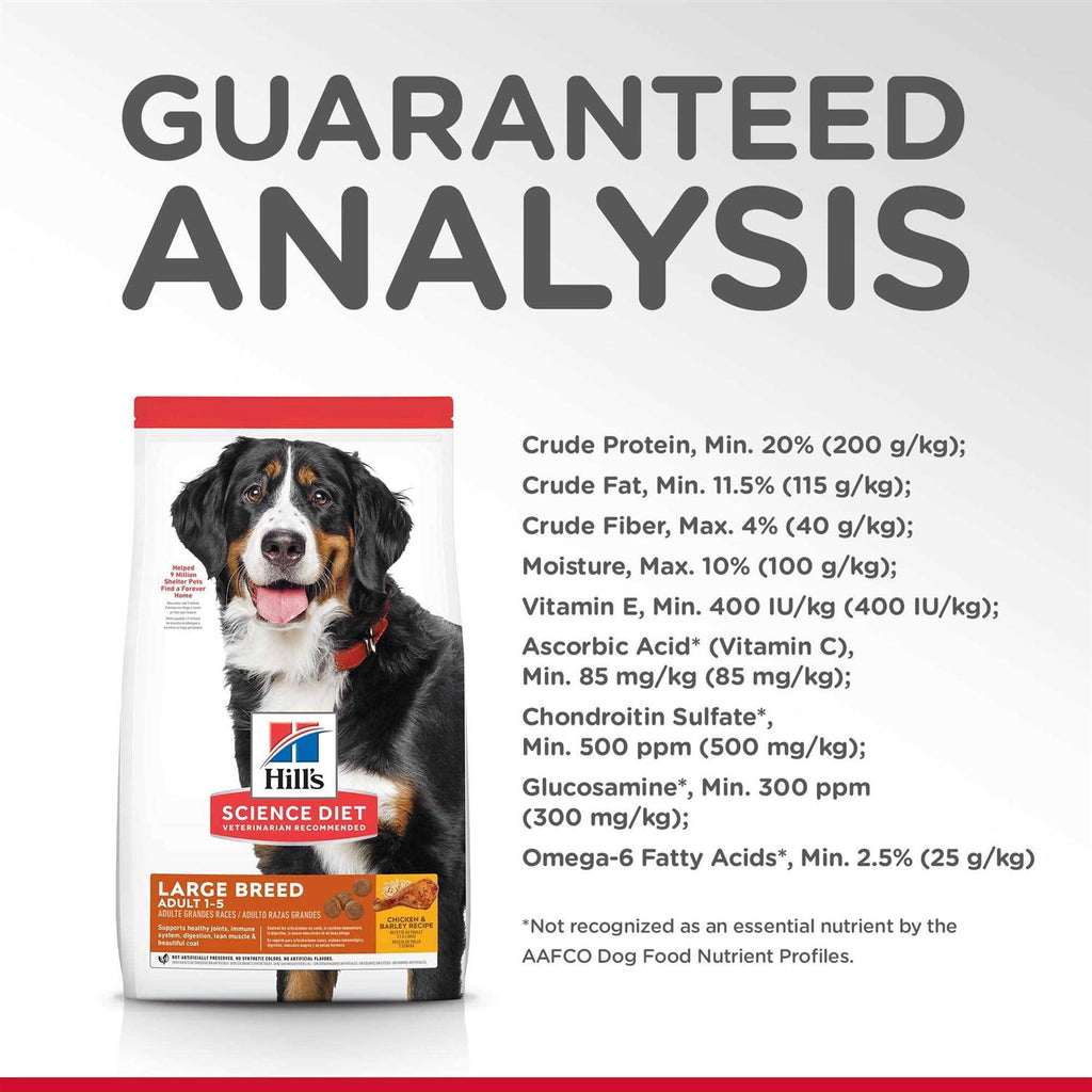 Adult Chicken & Barley Recipe Large Breed Dry Dog Food X678285