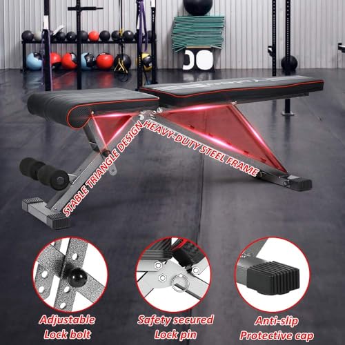 Adjustable Foldable Weight Bench 330 lbs Capacity I372