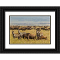 Black Ornate Wood Framed Art Print R6516