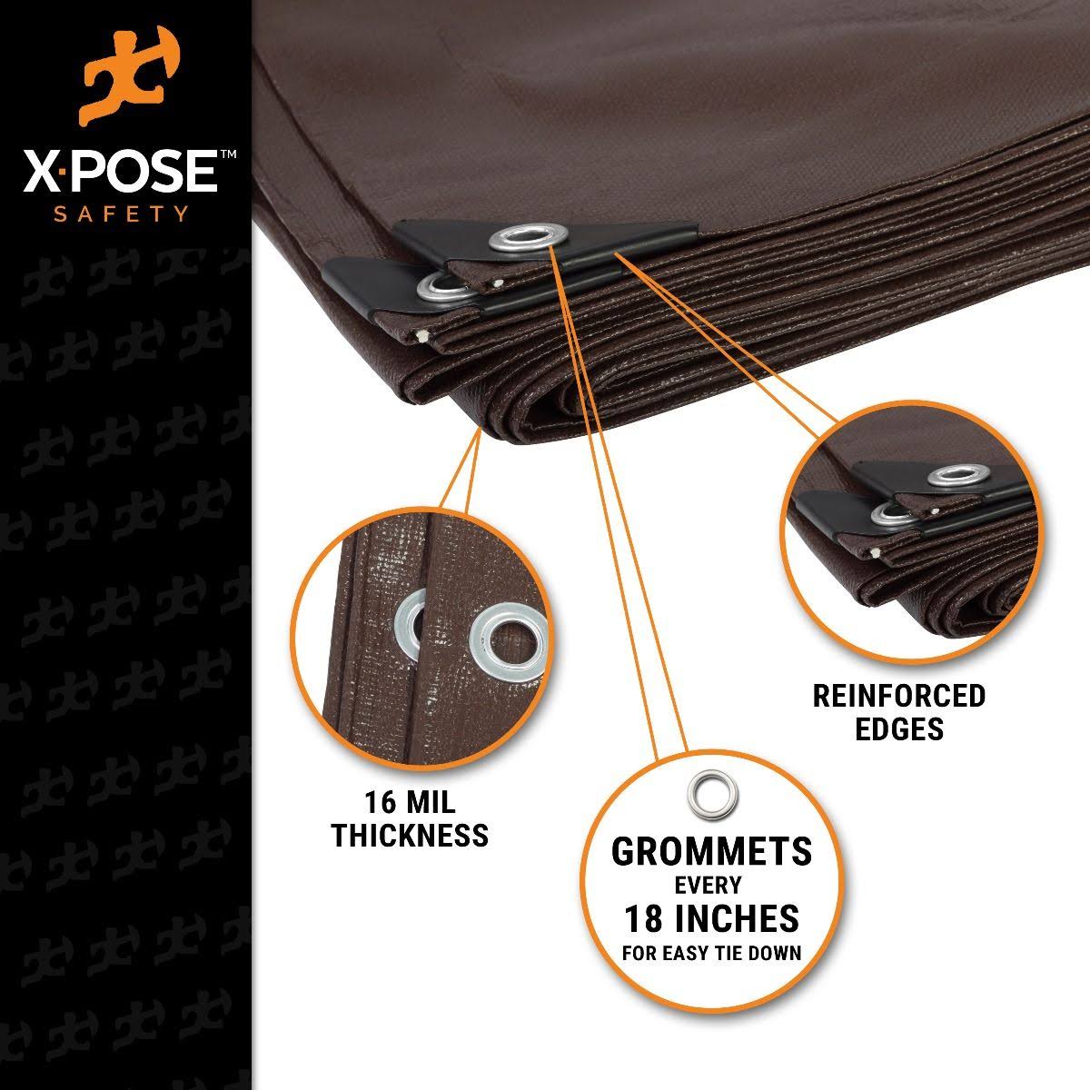 Heavy Duty Brown Poly Tarps 10 x 20 Case of 3 G775723