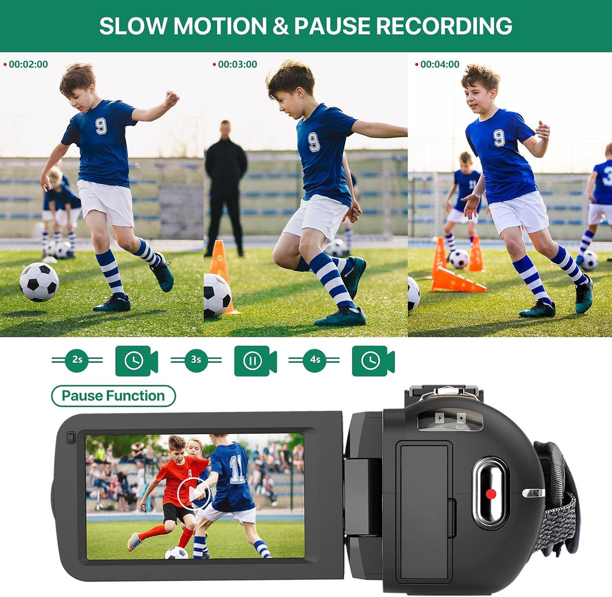 2.7K Ultra HD 36MP Video Camera with Remote Control Z851