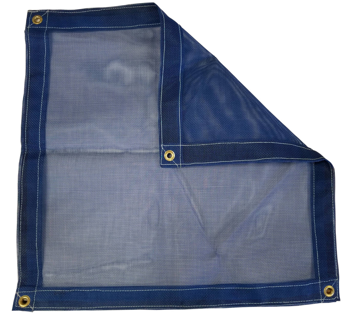 Blue Vinyl Coated Mesh Tarp 10 oz. V45658