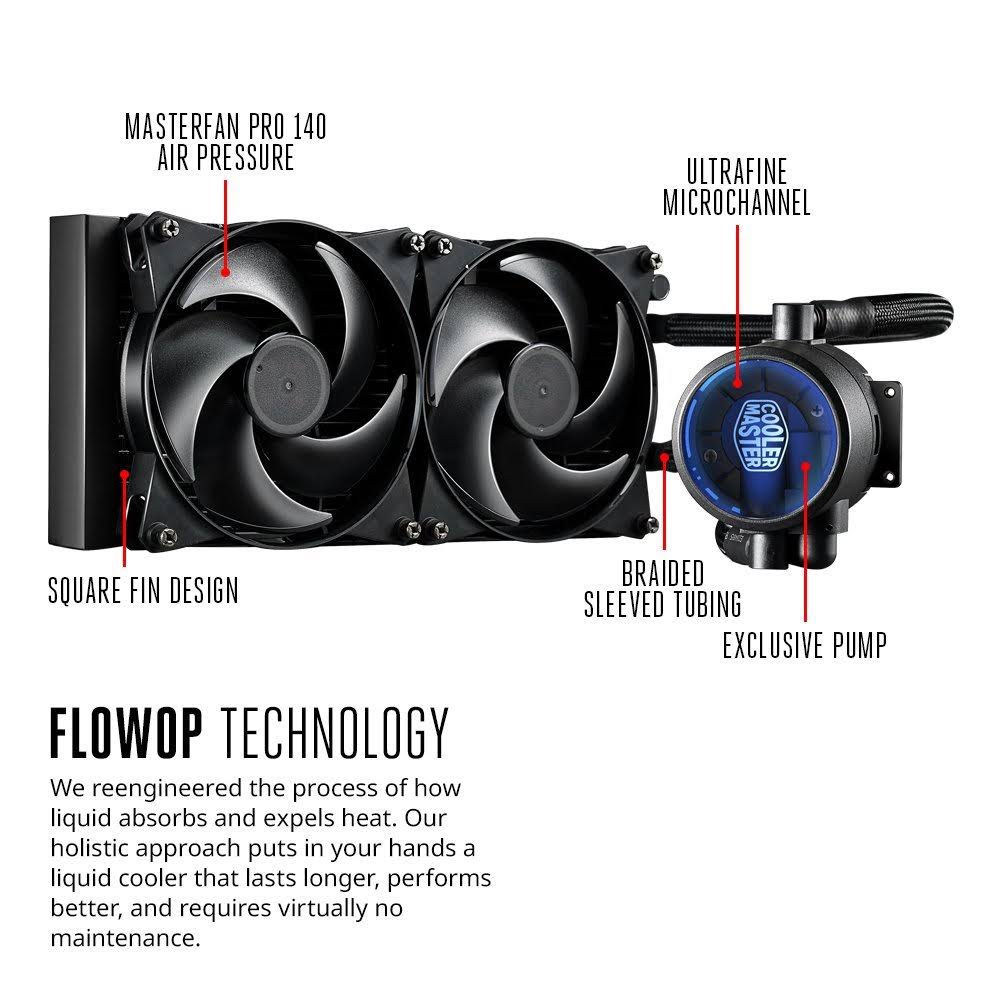 280 Liquid CPU Cooler F56315