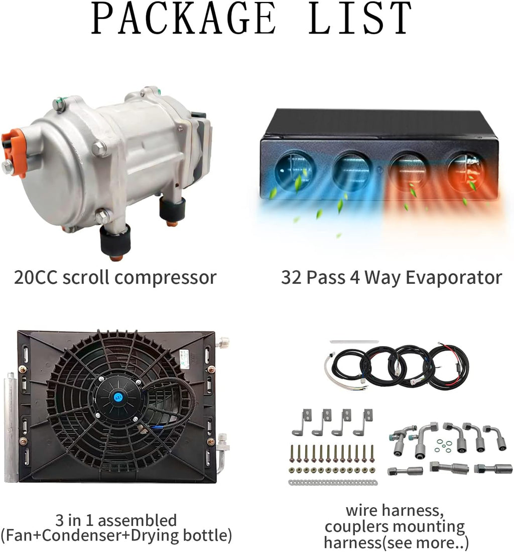 12V DC Under Dash Car Air Conditioner A90816