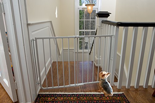 Black Aluminum Baby Gate 27 to 42.5 Inches Wide L407032