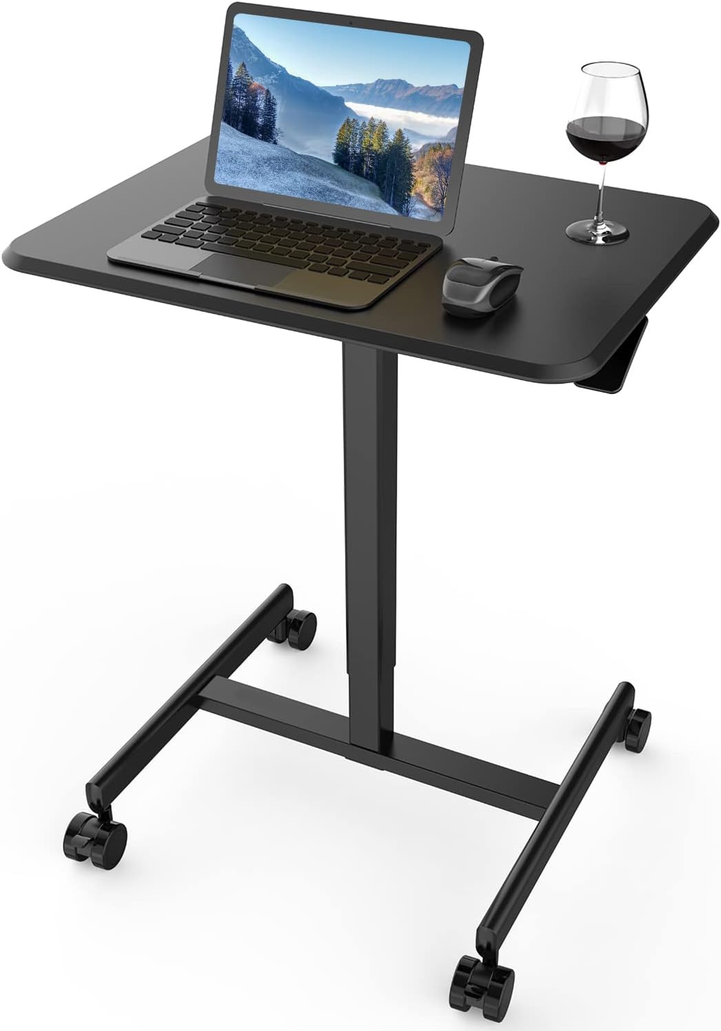Obsidian Adjustable Height Mobile Laptop Desk Y811
