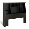 Black Full/Queen Bookcase Headboard Z4827