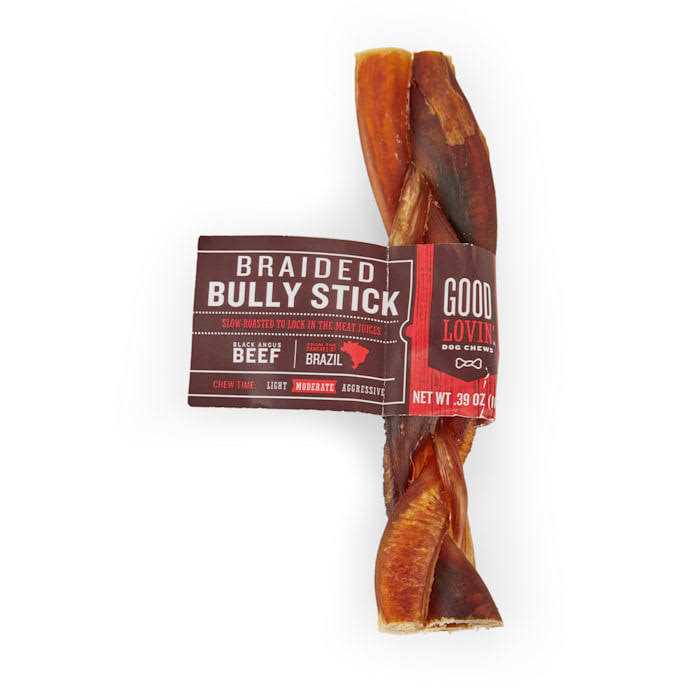 Braided Bully Stick Dog Chew O3944