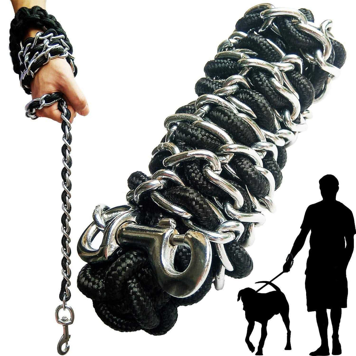 Metal Dog Leash with Collar I221120