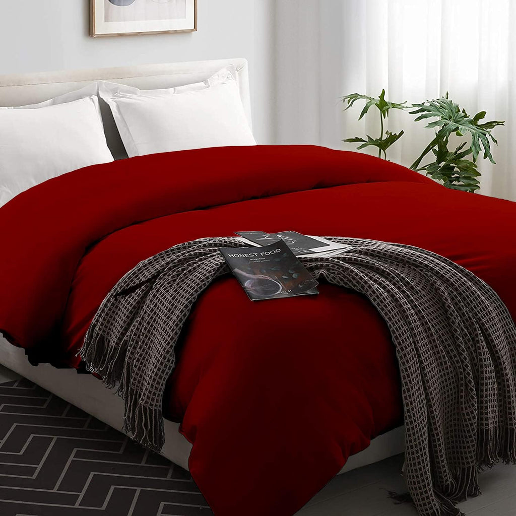 Silver Grey Striped King Duvet Cover with Zipper Closer G370