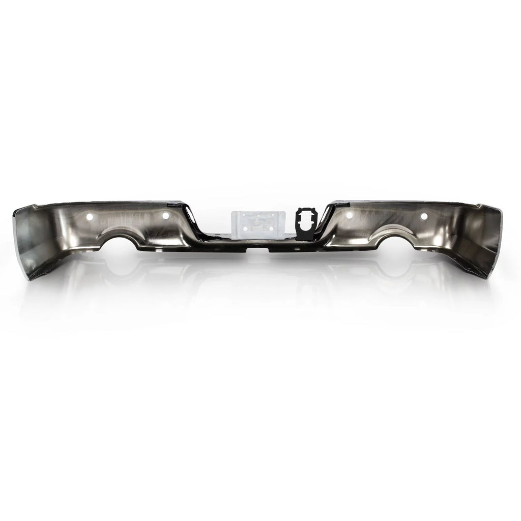 Chrome Rear Bumper Black Step with Dual Exhaust & Rear Parking Assist Sensor Q51475