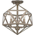 Caged Geometric Flush Mount Light F9205