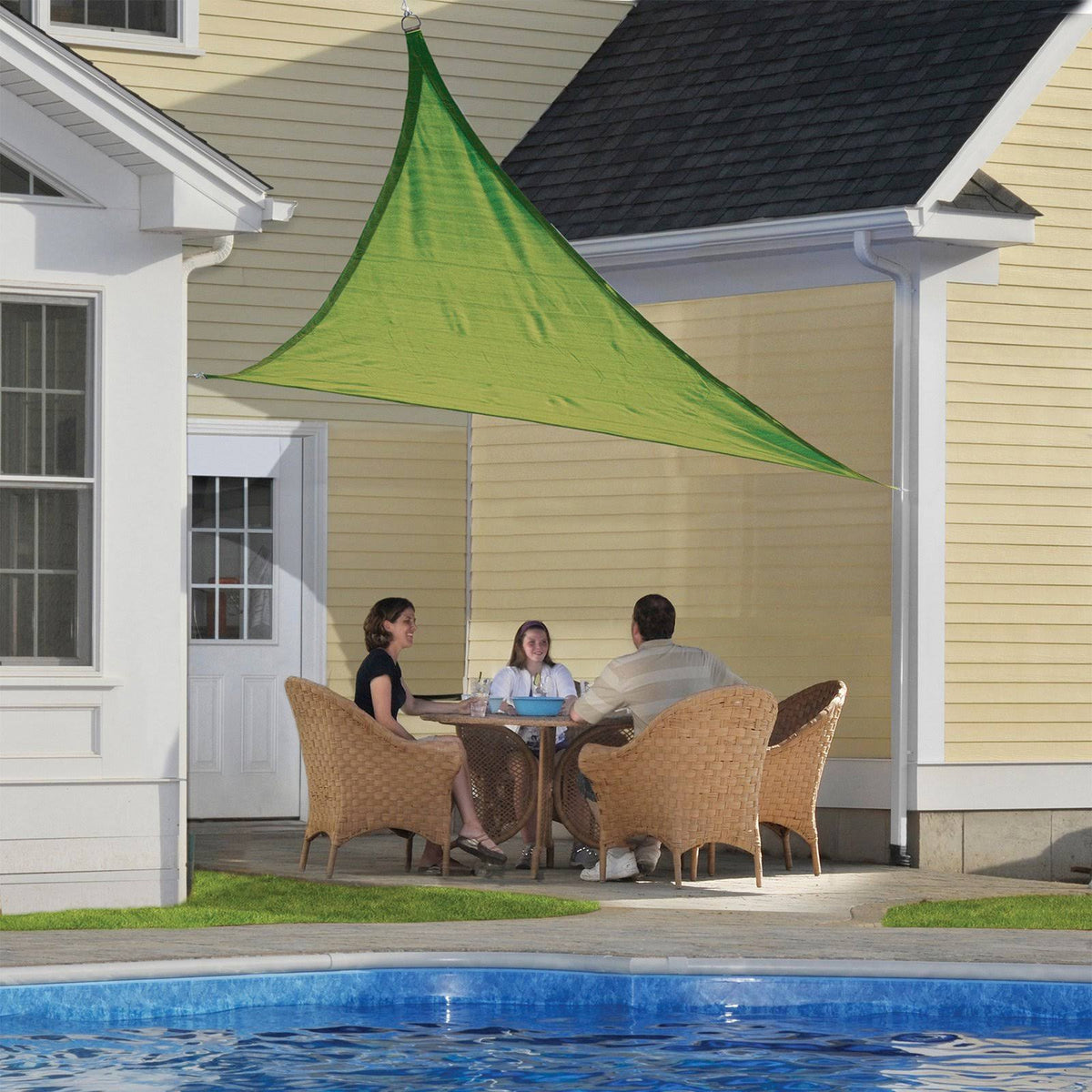 16& Lime Green Triangle Shade Sail Z207