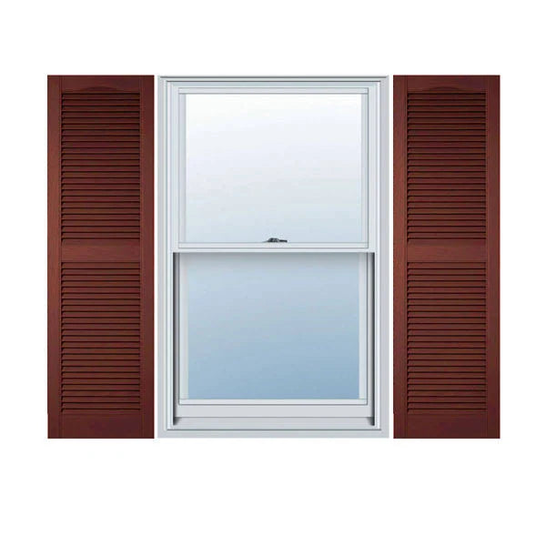 14 1/2 inchw x 45 inchh Vinyl Open Louver Shutters M64518