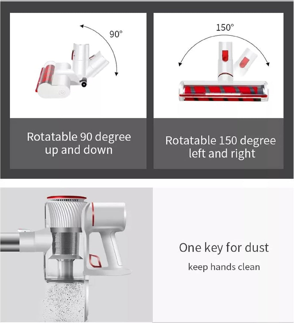 Cordless Stick Vacuum Cleaner 250W 20 KPA Handheld Stick Vacuum K19861