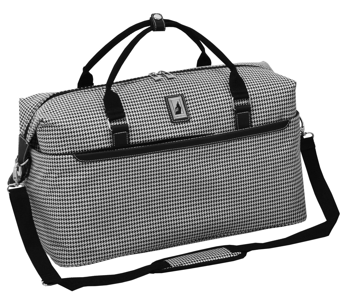 Black/White Houndstooth Duffle W3536
