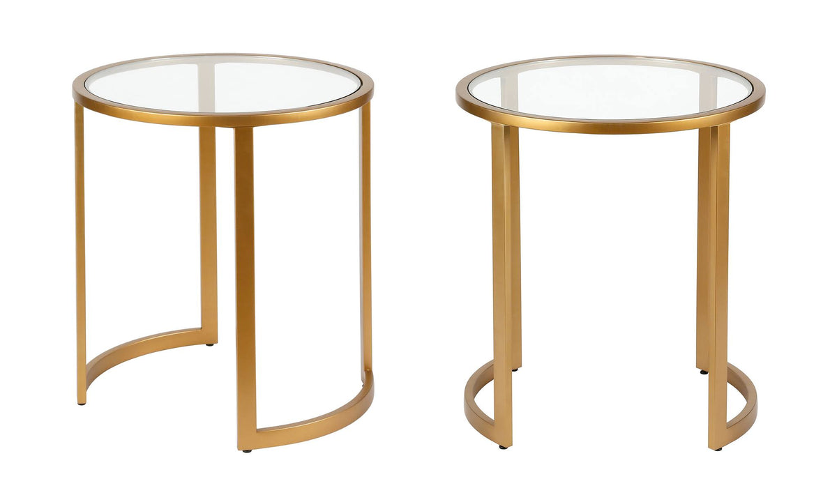 Brass Side Table L8636