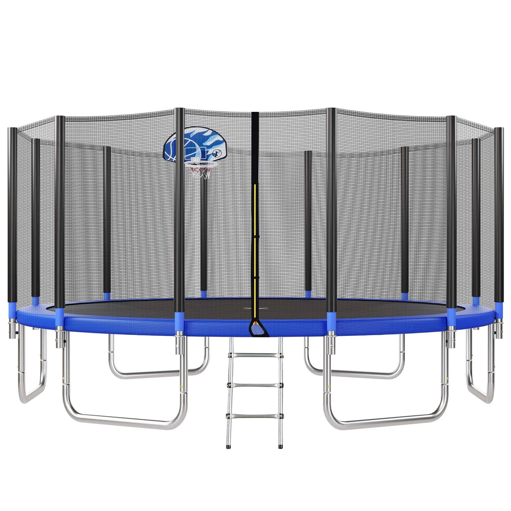 12FT Round Trampoline with Enclosure Net O986171