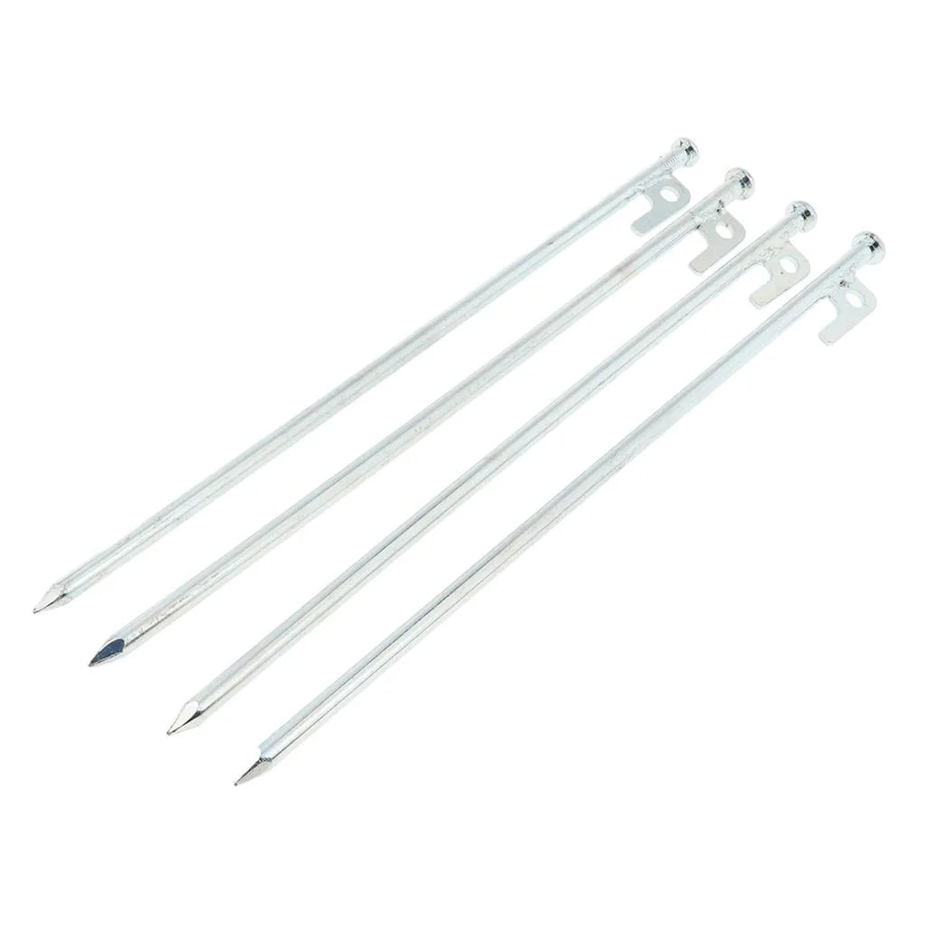 4 Pcs Stainless Steel 40cm Tent Stakes T19817