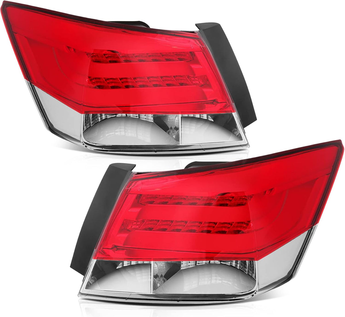 Tail Light Assembly for Honda Accord Sedan Red Housing Clear Lens W316