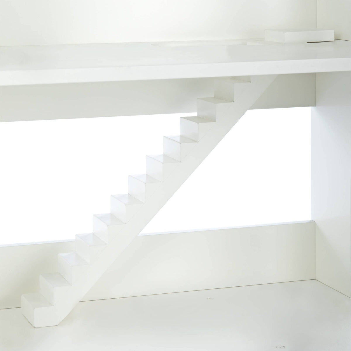 Kids Dollhouse Bookcase White E859