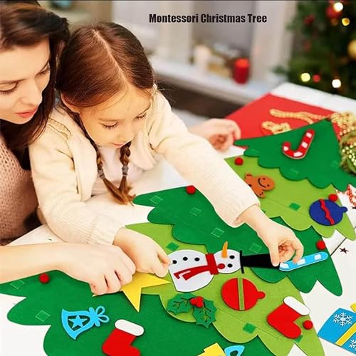 Felt Christmas Tree Set with Lights W820