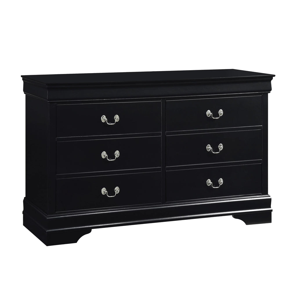 Black 6 Drawer Dresser A404346