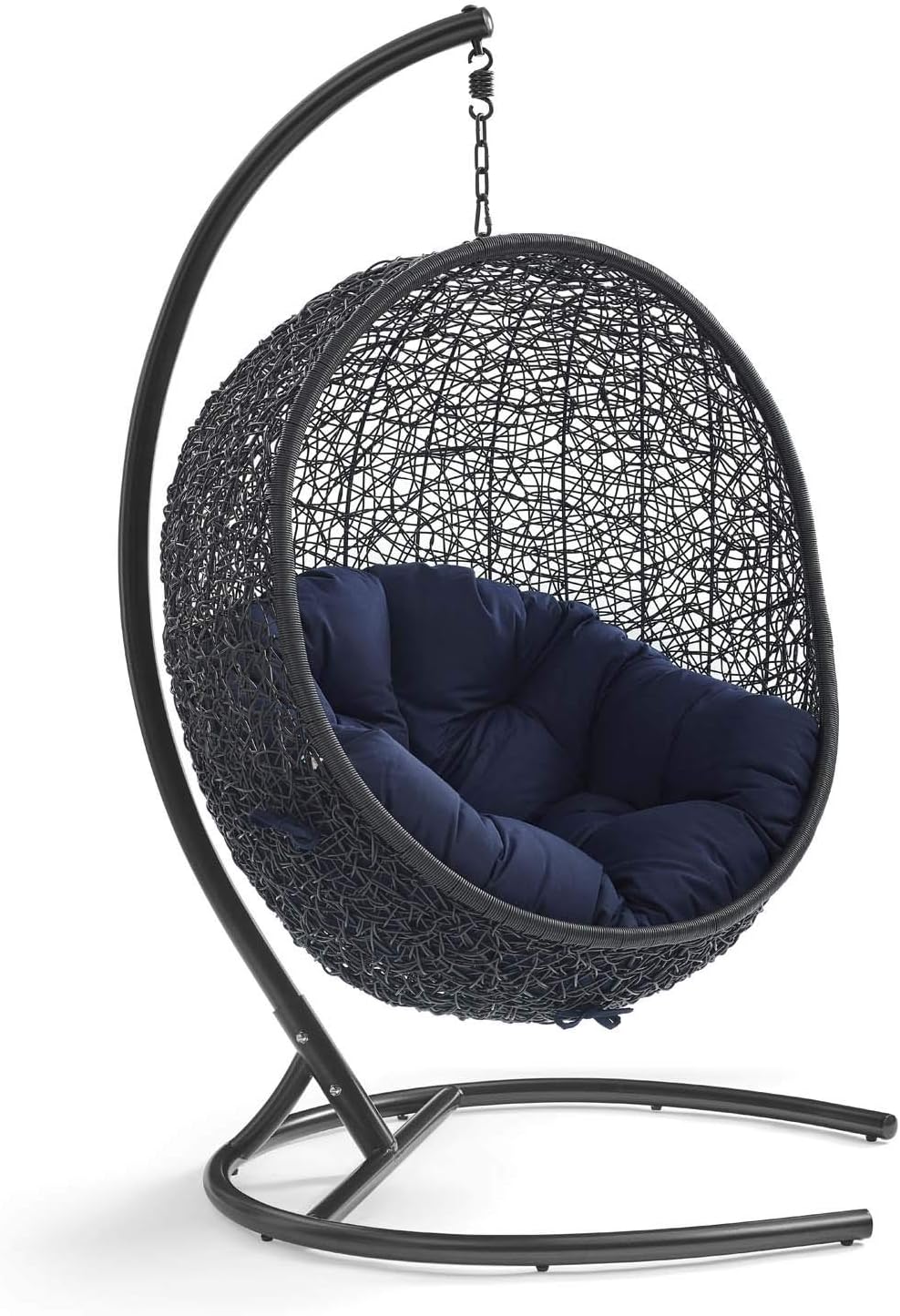 Wicker Rattan Outdoor Swing Chair with Stand L380