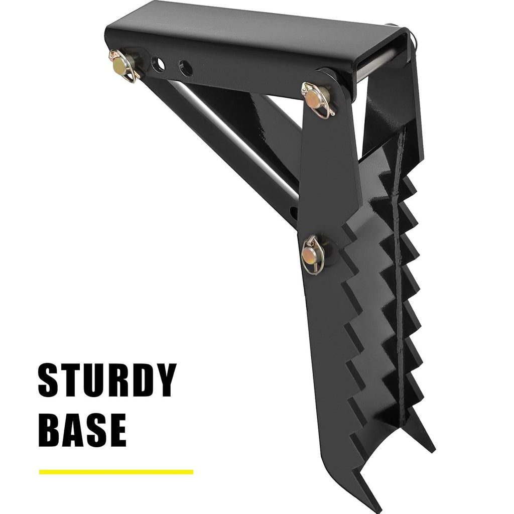 24 Backhoe Thumb, 1/2 Steel Thickness Black Steel Weld On Thumb Attachments with 12mm Bolt-On Design K12748