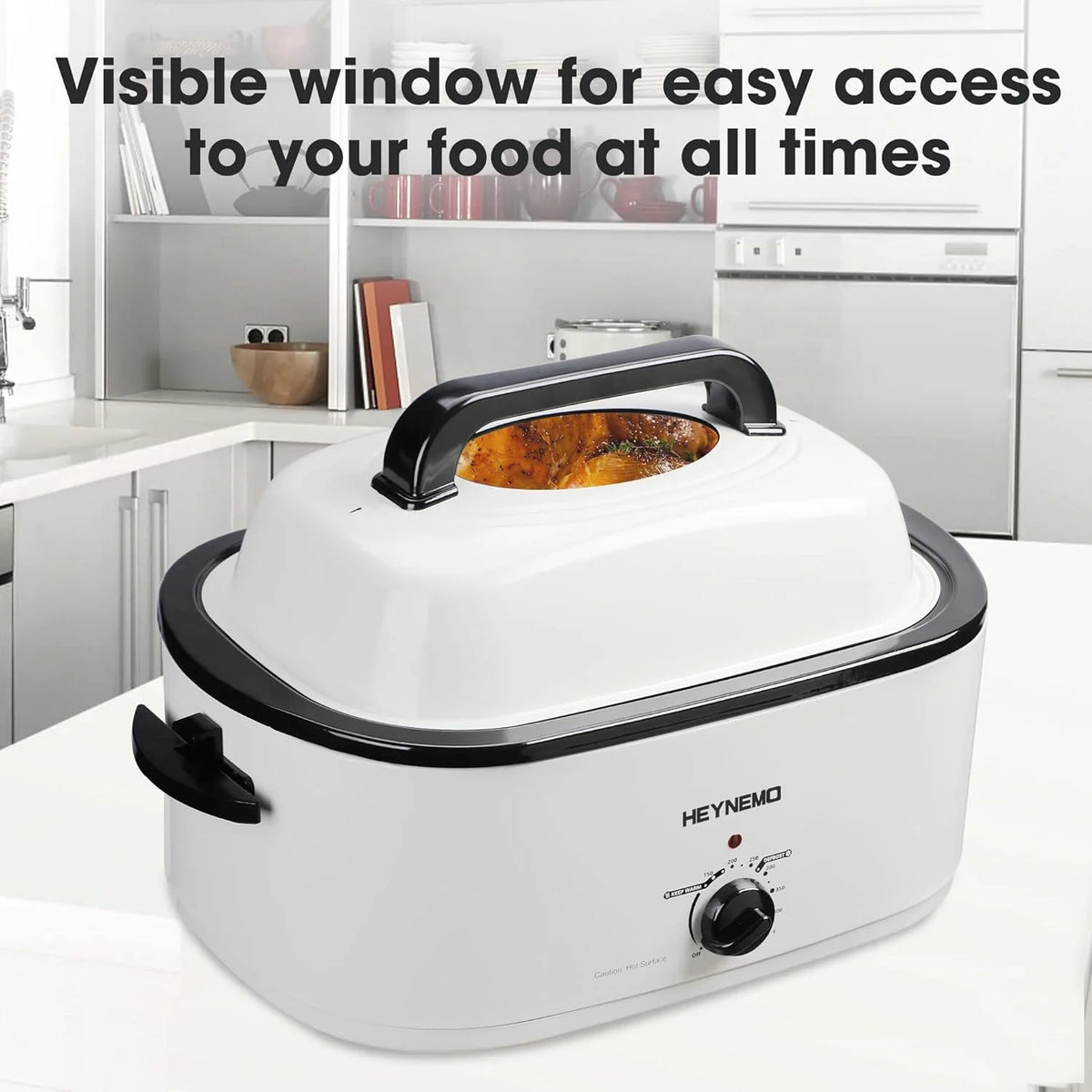 26 Quart Stainless Steel Electric Turkey Roaster Oven L7285