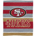 49ers Stripe Flannel Fleece Blanket D103055