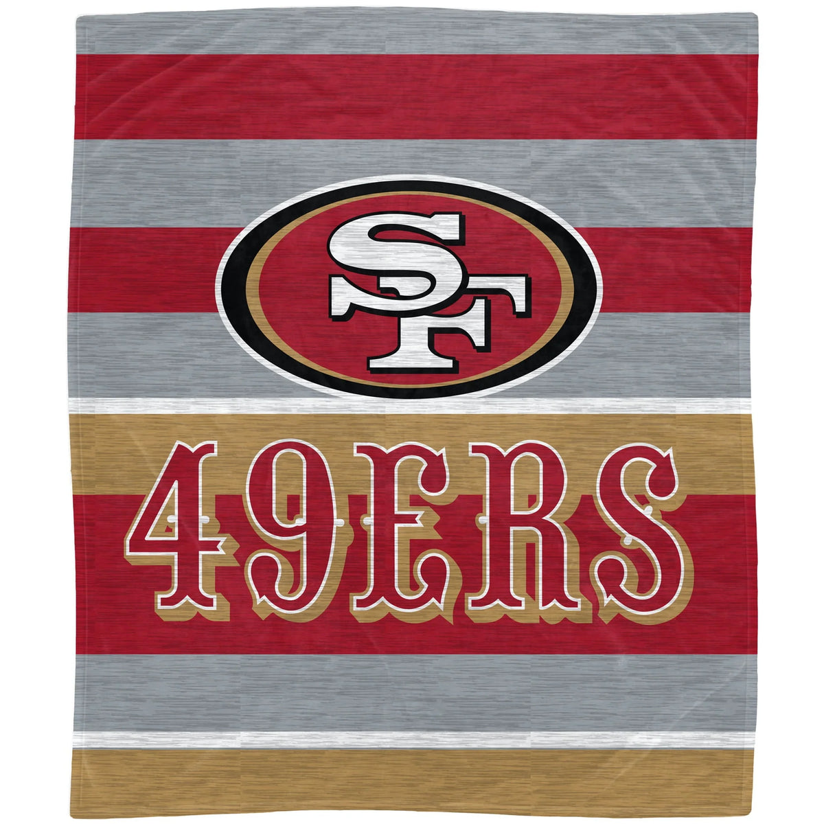 49ers Stripe Flannel Fleece Blanket D103055